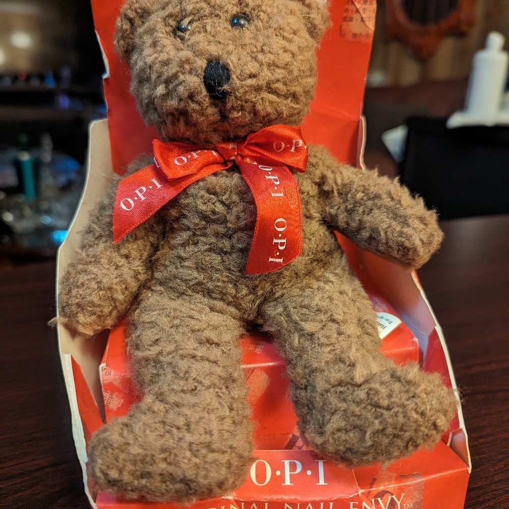 Vintage O.P.I  Original Nail Envy Limited Edition Collectable 9" BEAR